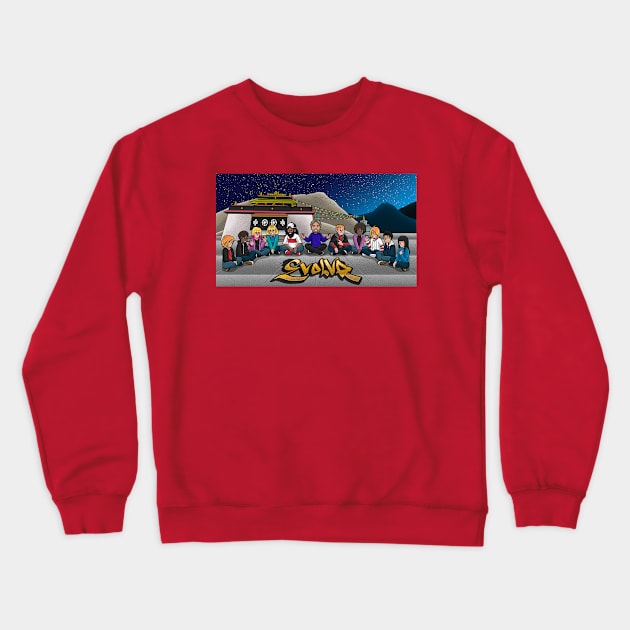 EvolVR Tibetan Temple Crewneck Sweatshirt by EvolVR